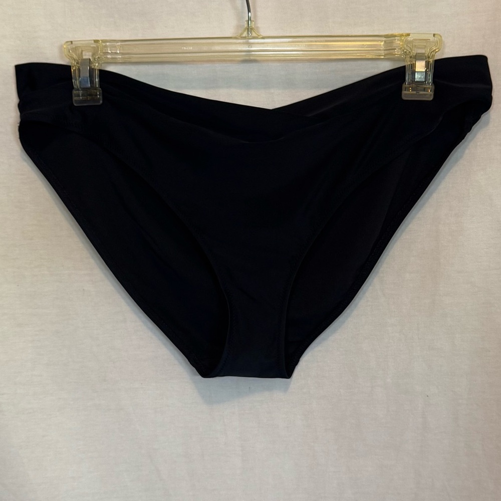 AA-64 Aerie NWOT PLUS‎ SIZE XXL Black Summer Swim Bikini Bottoms